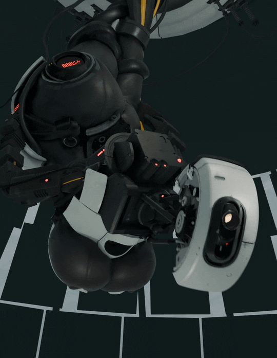 GLaDOS with boobs Work in Progress